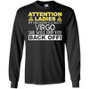 Image of Attention Ladies My Girlfriend Is A Crazy Virgo Funny Tee