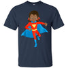 Image of African American Girl Super Hero Kids T Shirt