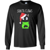 Image of Santa Claws Cat Lovers Long Sleeve Shirt
