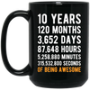 Image of 10th Birthday Gift T Shirt 10 Years Old Being Awesome Tee