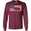 Image of American Flag Patriotic Wild Feral Pig Hunting T-Shirt USA