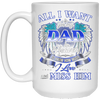 Image of All I Want Is For My Dad In Heaven Tshirt For Men
