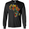 Image of African pride traditional ethnic pattern Africa map t-shirt
