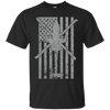 Image of AH-64 Apache Gunship Military Helicopter Vintage Flag Tee