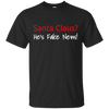 Image of Santa Fake News T-Shirt Trump Joke Funny Christmas Gift