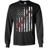 Image of American Flag Patriotic Fishing T shirt