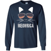 Image of "Meowrica" Patriotic Cat T-Shirt
