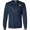 Image of Alaska T-Shirt State Flag Astrologie Big Dipper Polaris Tee