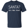 Image of Santa Fake News T-Shirt Trump Joke Funny Christmas Gift
