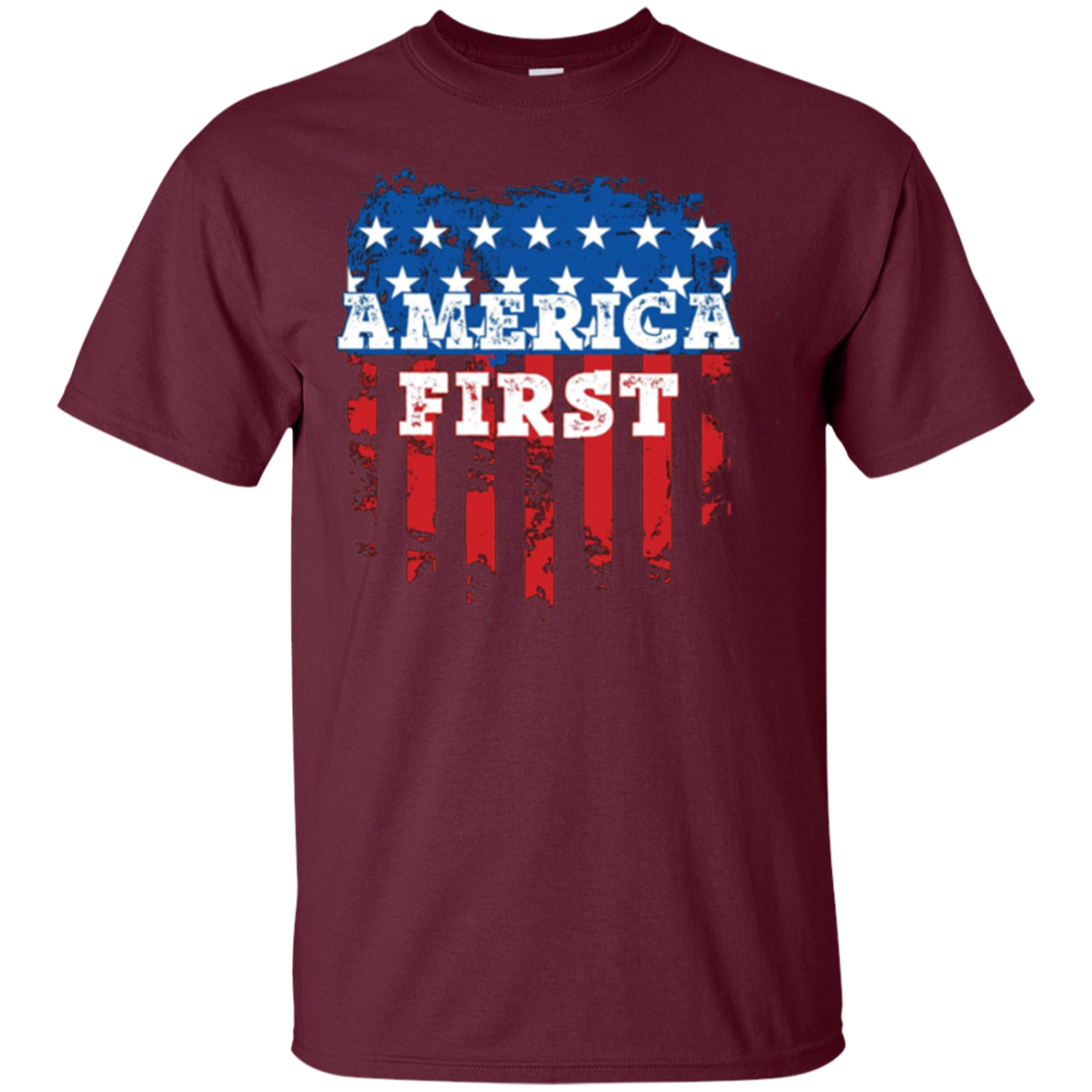 America First USA T Shirt with the American Flag