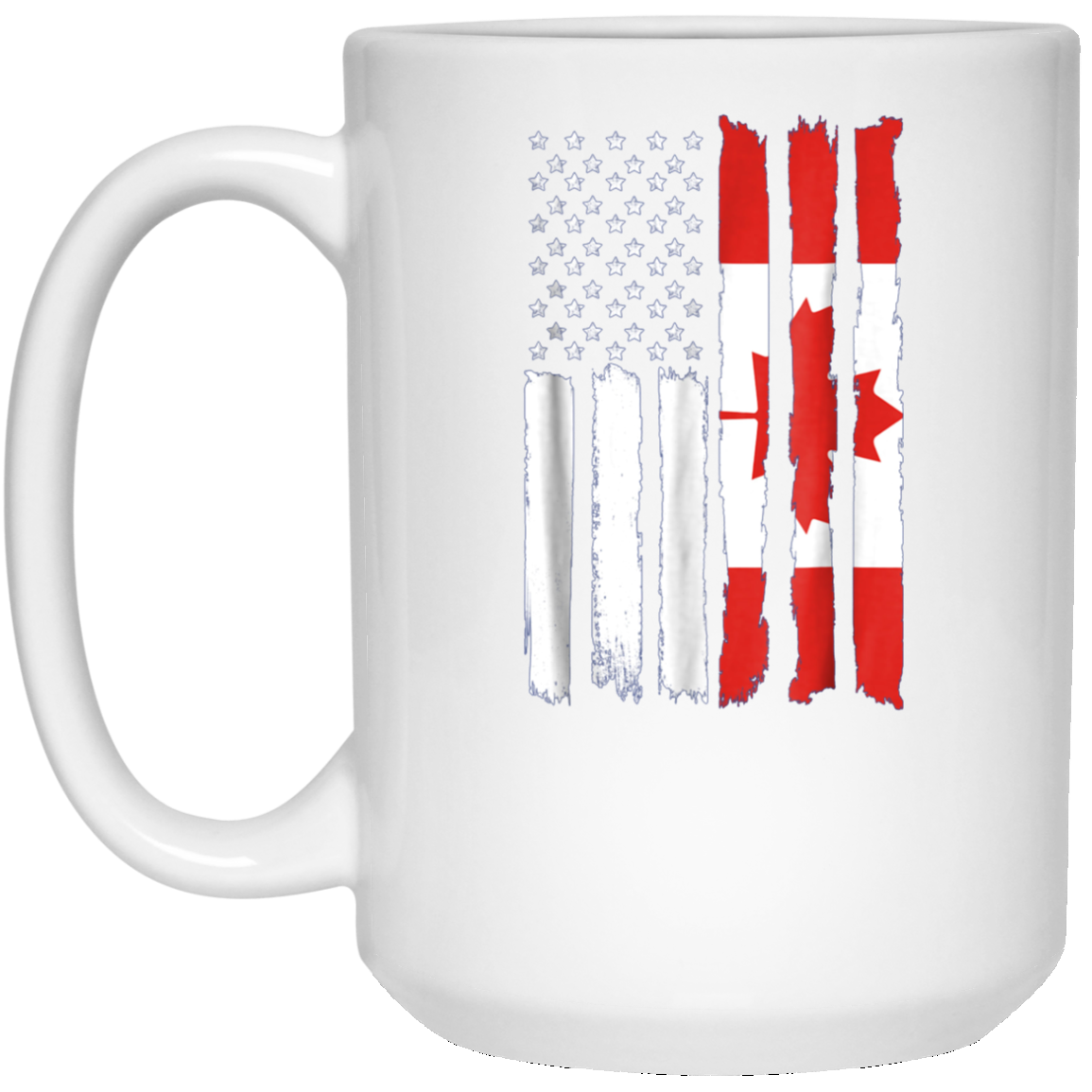 American Canadian Patriotic Flag T-shirt