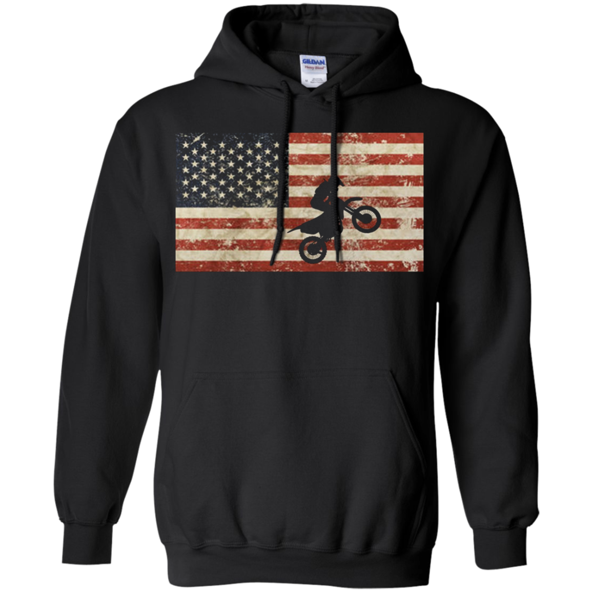 American Flag Motocross BMX T-Shirt