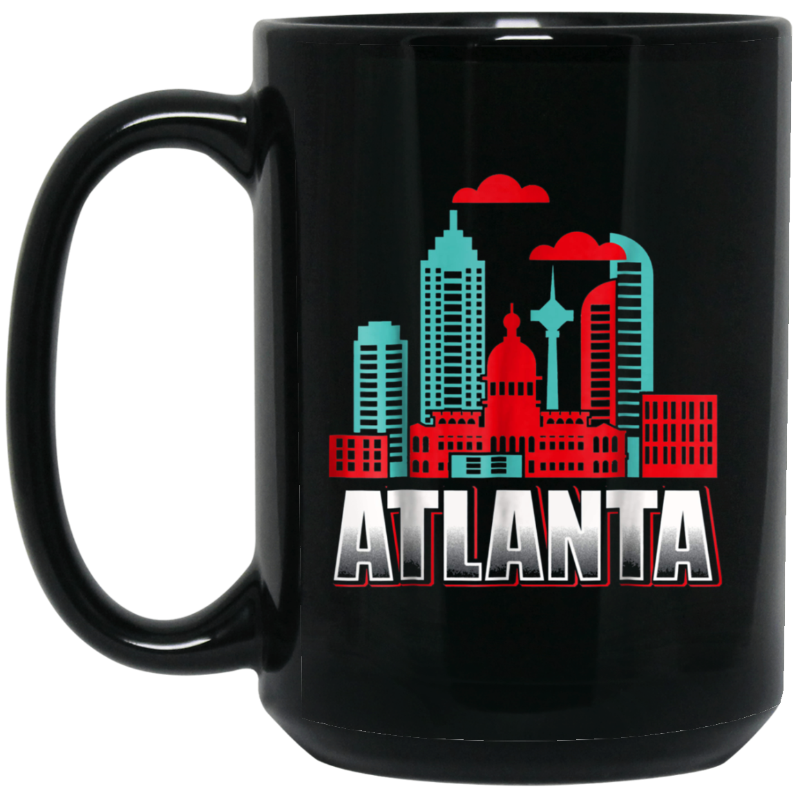 Atlanta T Shirt Funny Atlanta Georgia Skyline Souvenir Tee