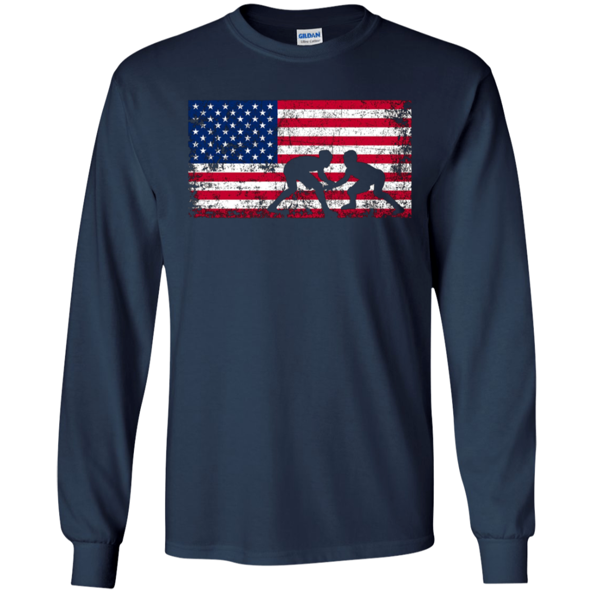 American Flag Wrestling T-shirt Wrestling Gift