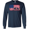 Image of American Flag Wrestling T-shirt Wrestling Gift