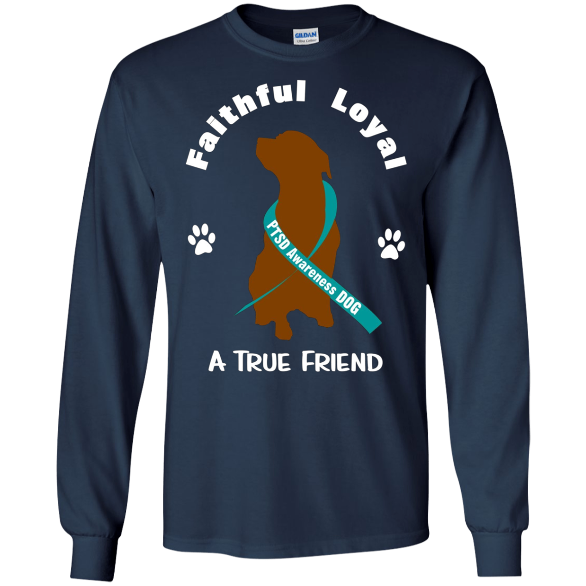 A True Friend PTSD Awareness Support Dog Shirts