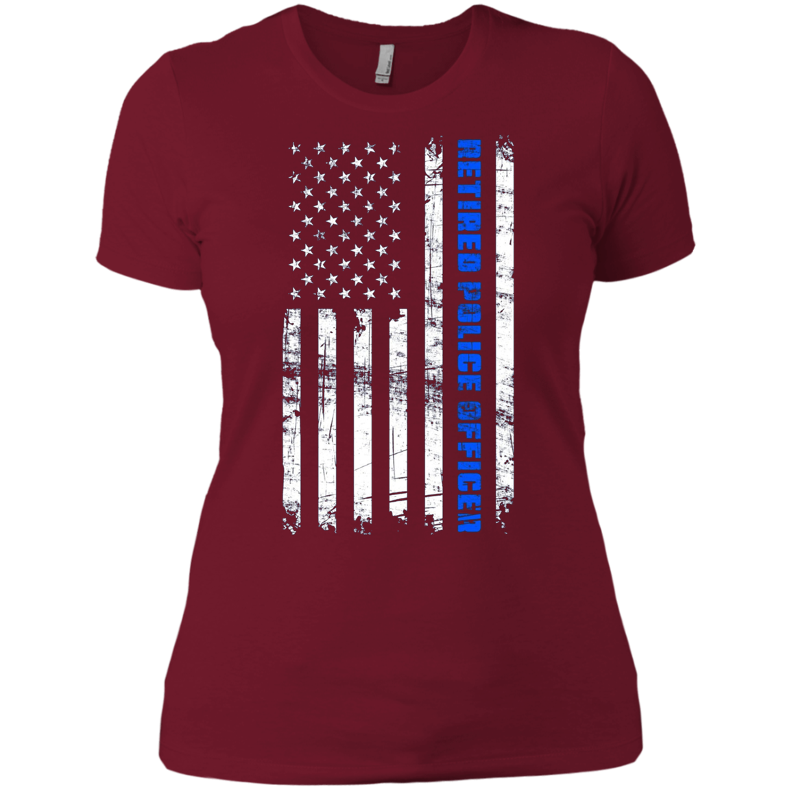 American Flag Retired Police Officer Shirt