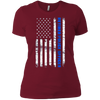 Image of American Flag Retired Police Officer Shirt