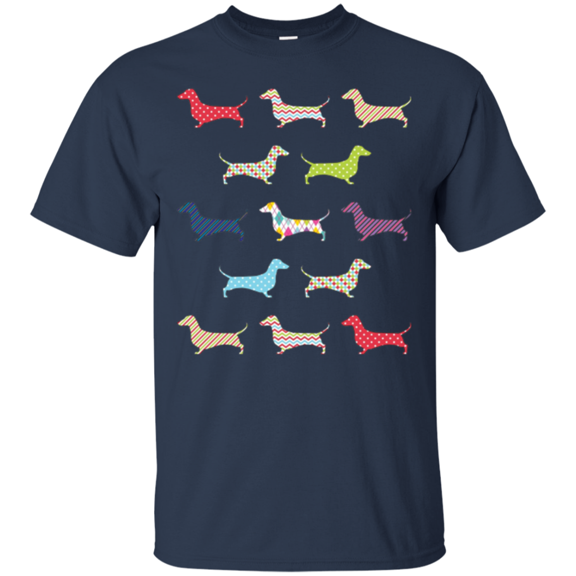 Christmas Wrapped Dachshund Funny Doxie T-Shirt