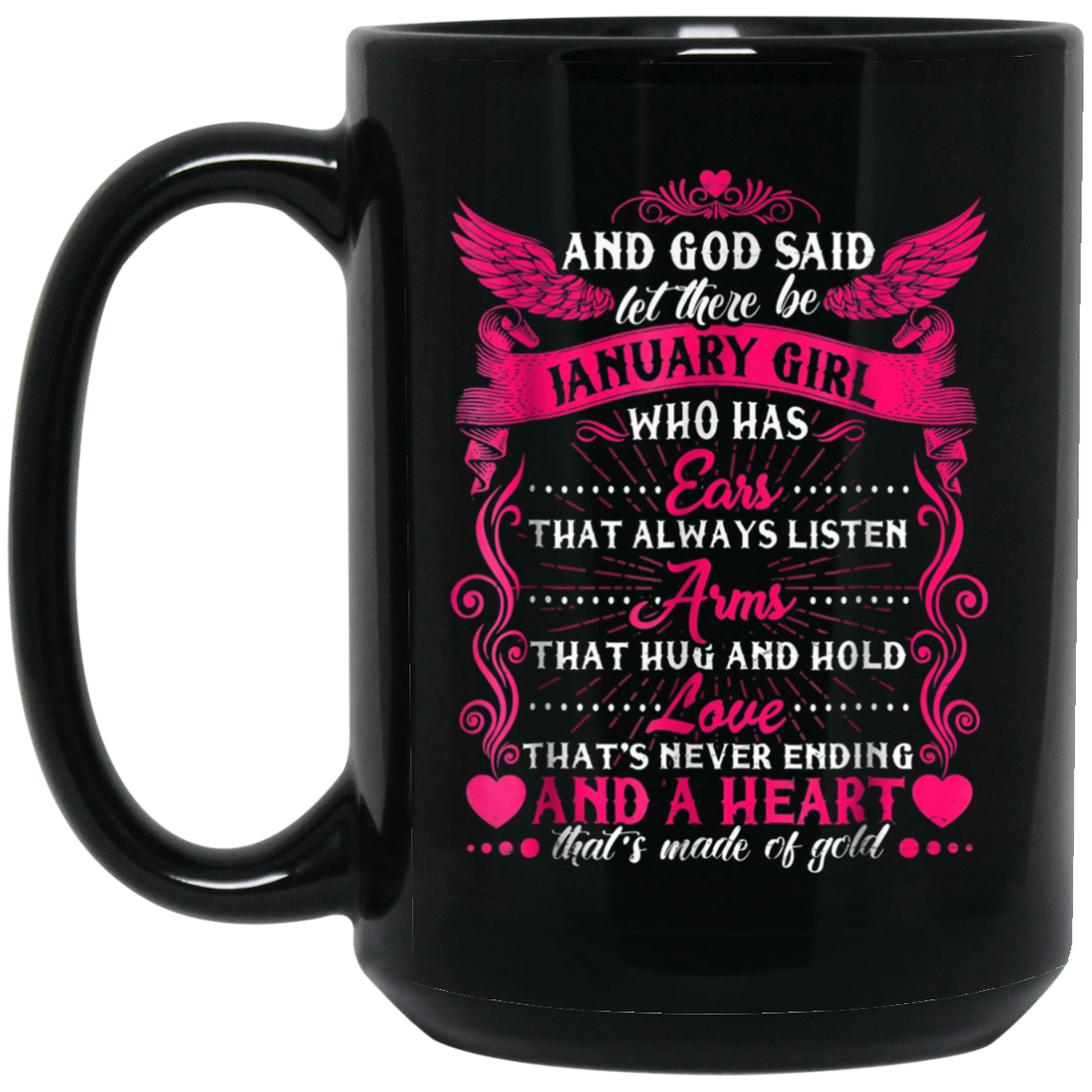 And God Said Let There Be January Girl T-shirt
