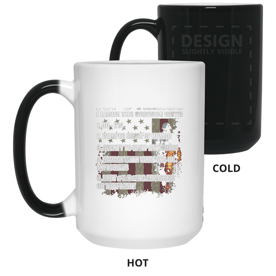 5 Things I Leave The Service With T-shirt Fantastic Veteran