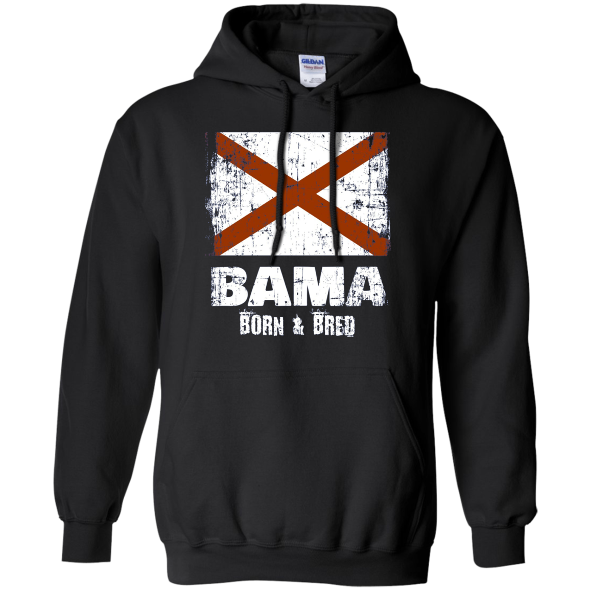 Alabama Shirt Vintage Design Bama Born Bred Gift Long Sleeve