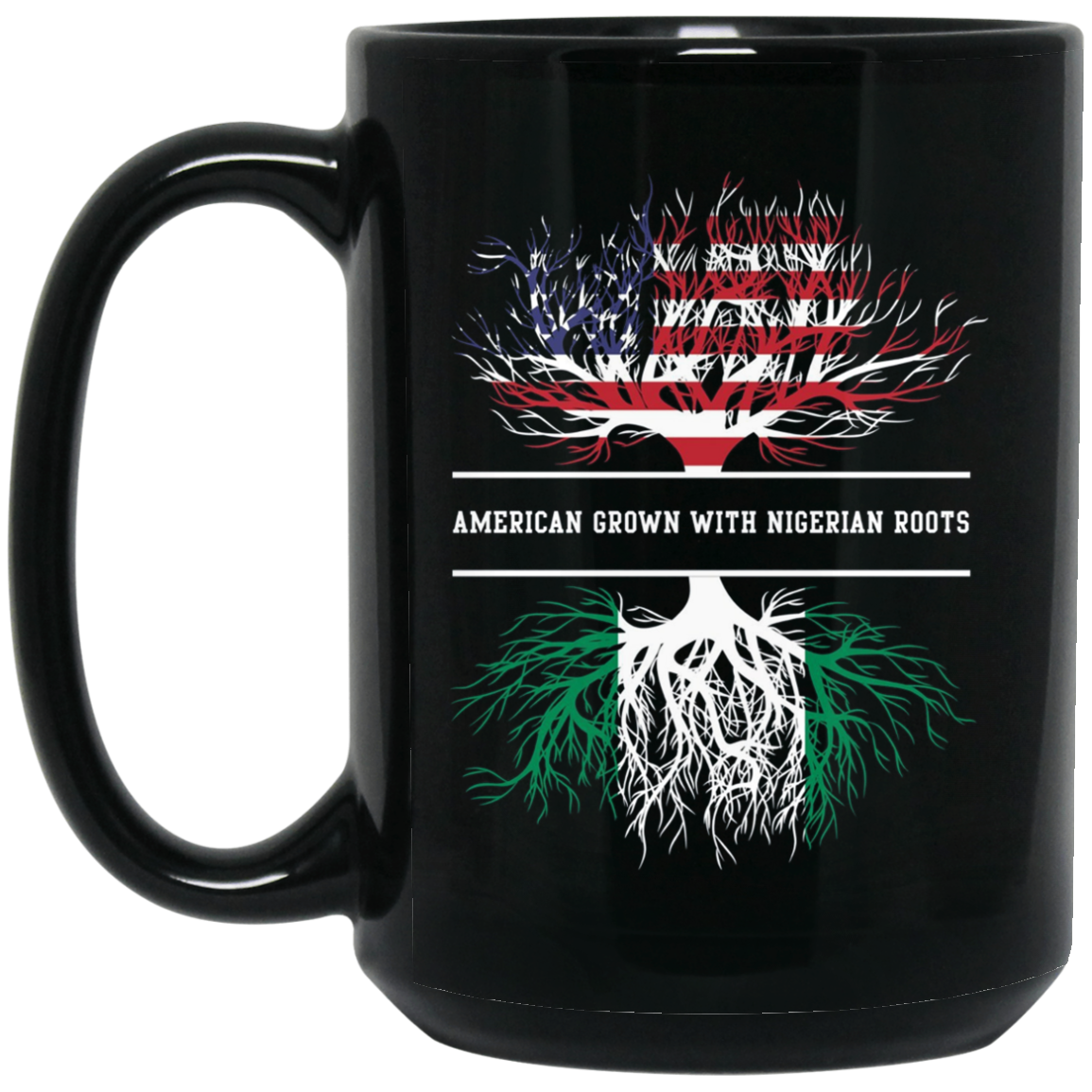 American Grown With Nigerian Roots T-Shirt Nigeria Tee