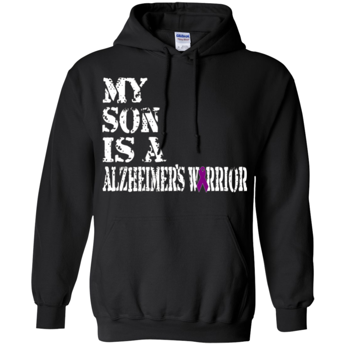 Alzheimer's Awareness Shirt For Son Purple Ribbon Tee