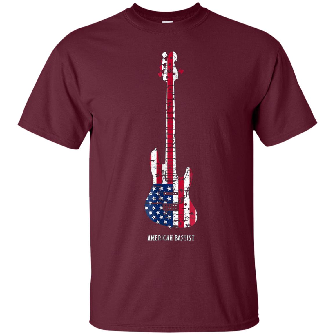 American Bassist Bass guitar Player T Shirt Music Gift Men