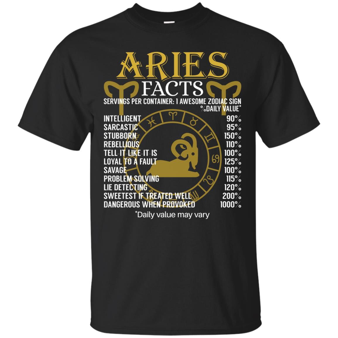 Aries Facts Zodiac Sign T-Shirt