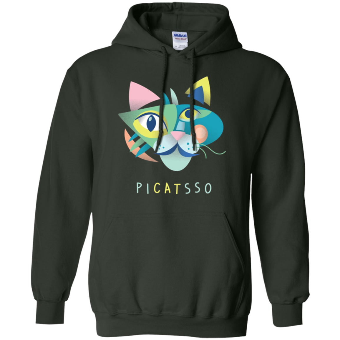 Artist & Art Teacher Shirt: Picatsso, Funny Abstract Cat Art