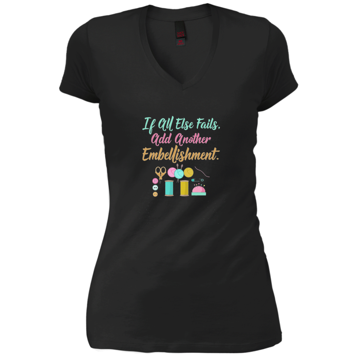 All Else Fails Add Embellishment Scrapbooking Long Sleeve