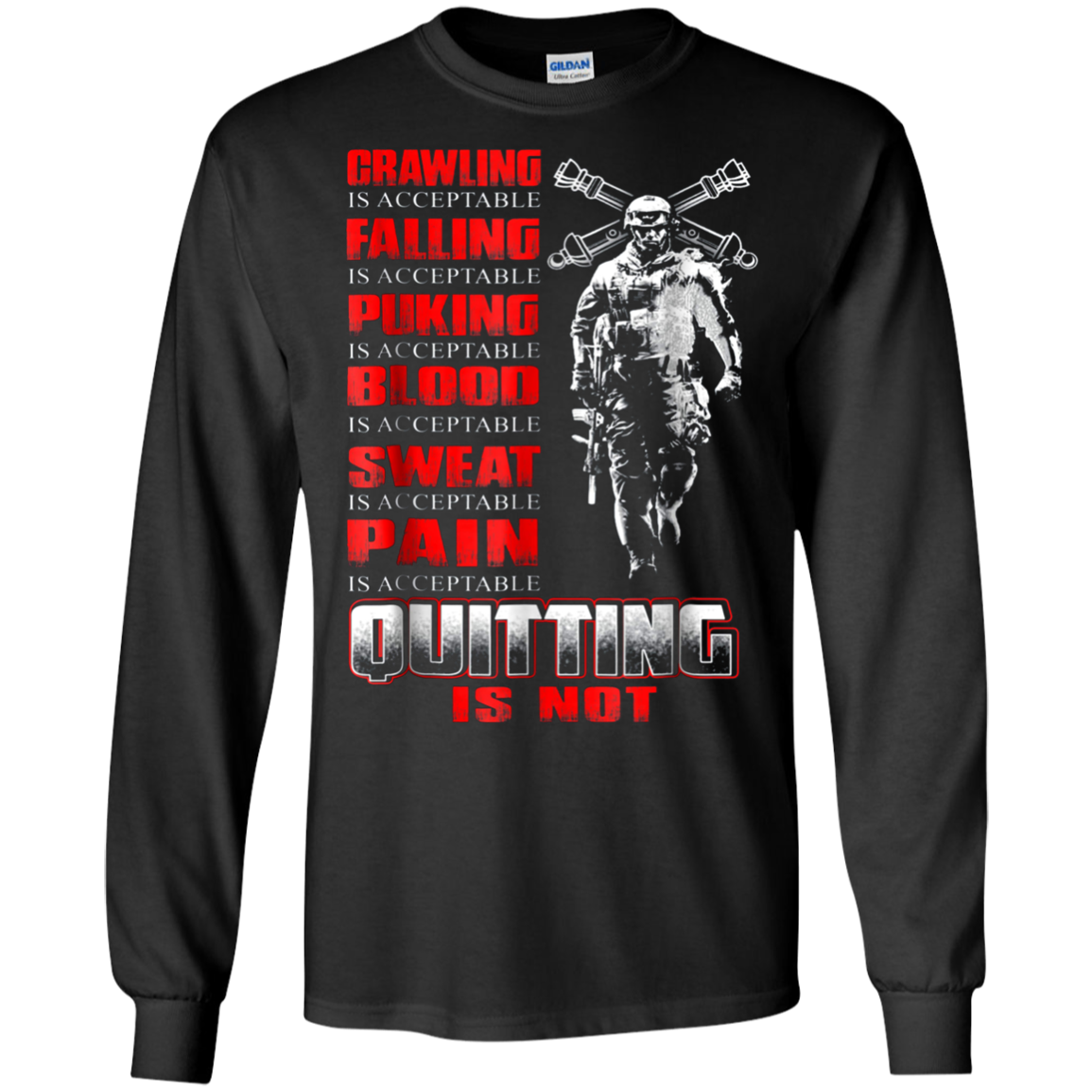 Artilleryman T-shirt , Quitting Is Not