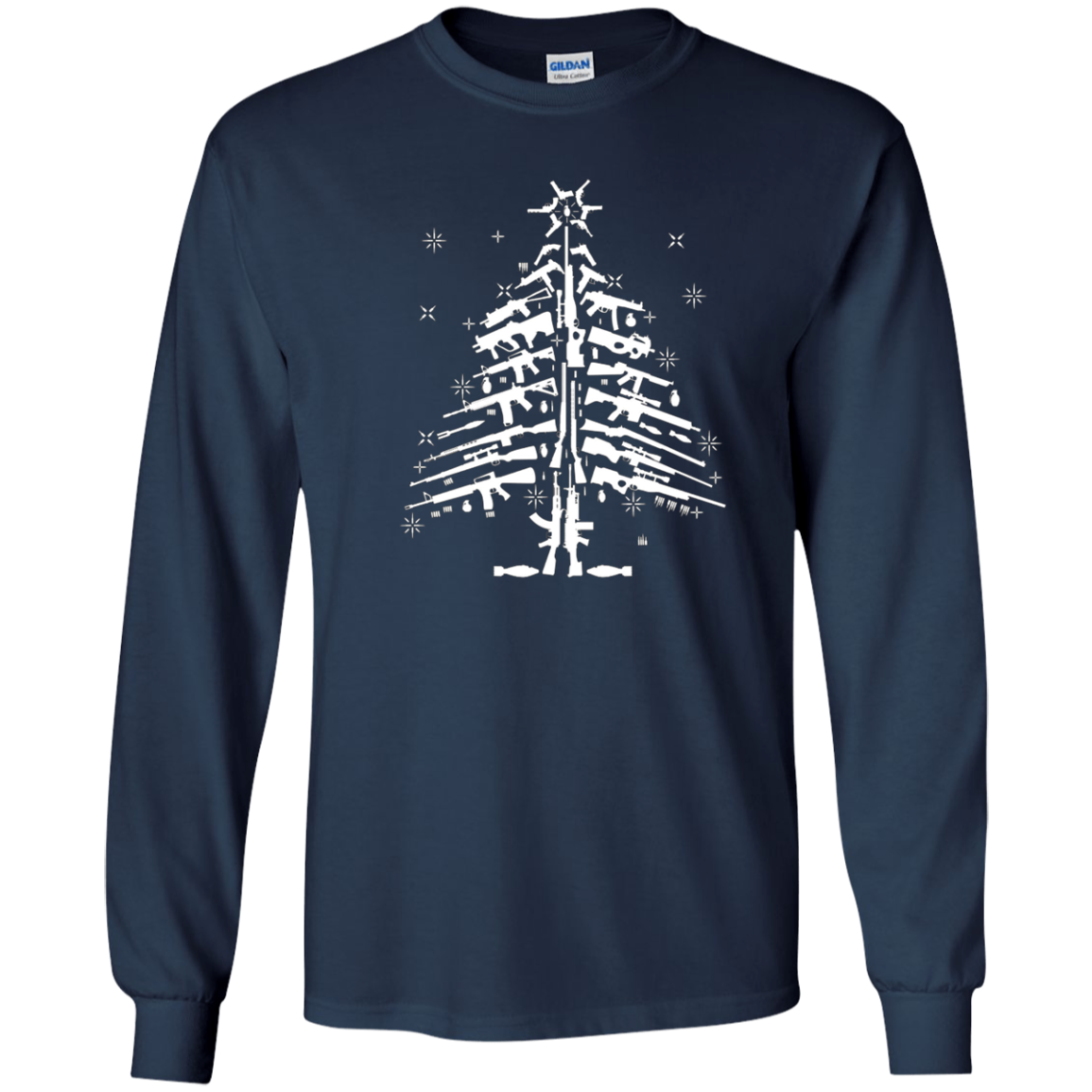 Assault Rifle Handgun Gun Christmas Tree - Funny Guns M4