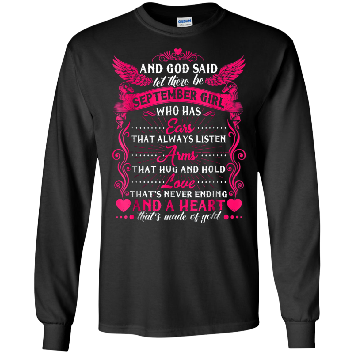 And God Said Let There Be September Girl T-shirt