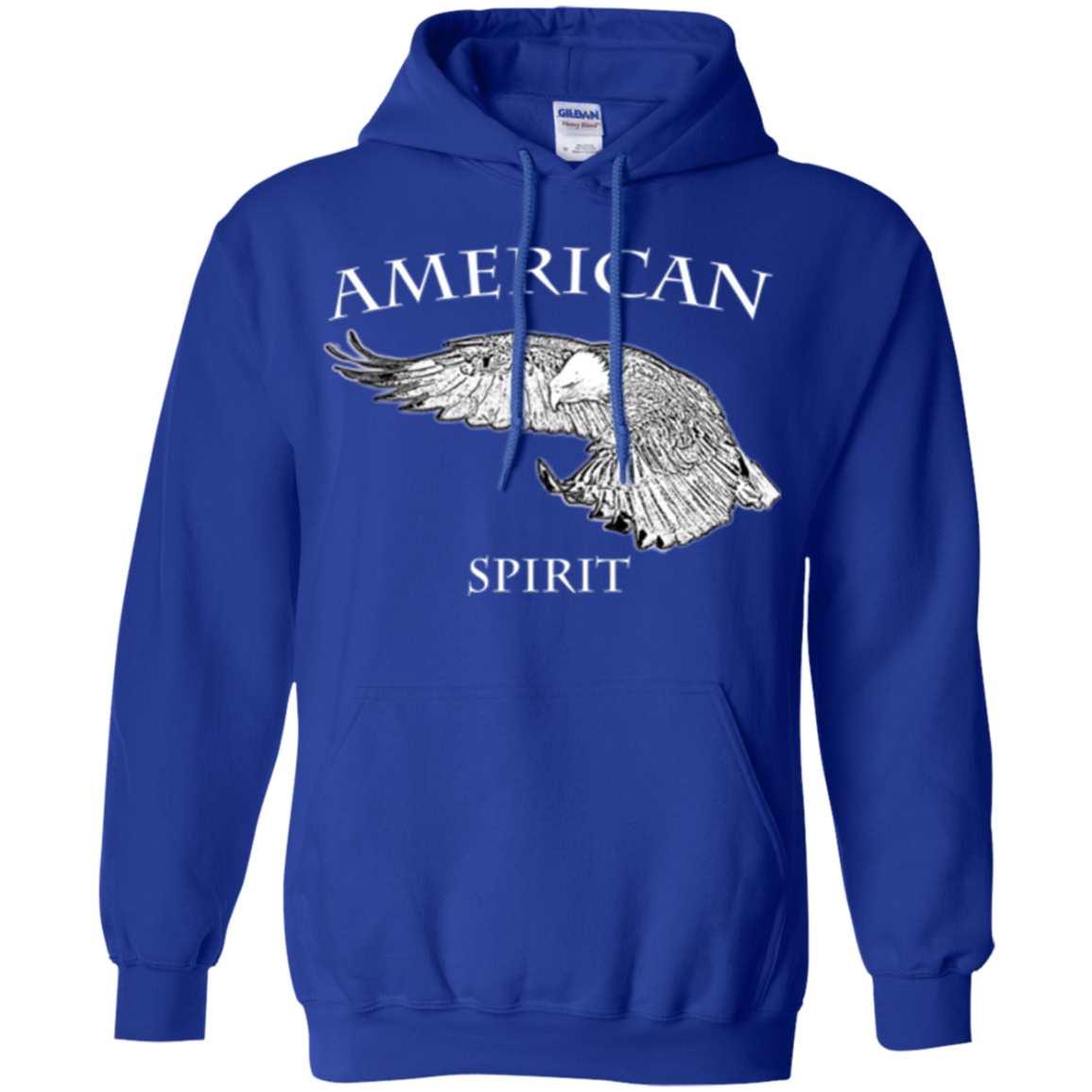 AMERICAN Spirit Bald Eagle Long Sleeve T-shirt B & W Art