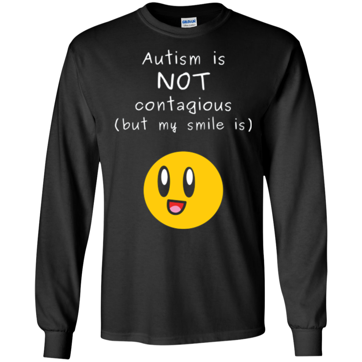Autism Awareness: Autism is NOT contagious | Smiling T-Shirt