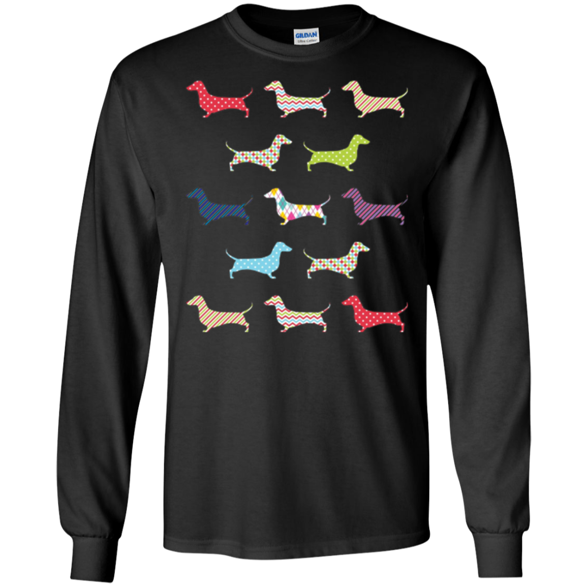 Christmas Wrapped Dachshund Funny Doxie T-Shirt