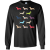 Image of Christmas Wrapped Dachshund Funny Doxie T-Shirt