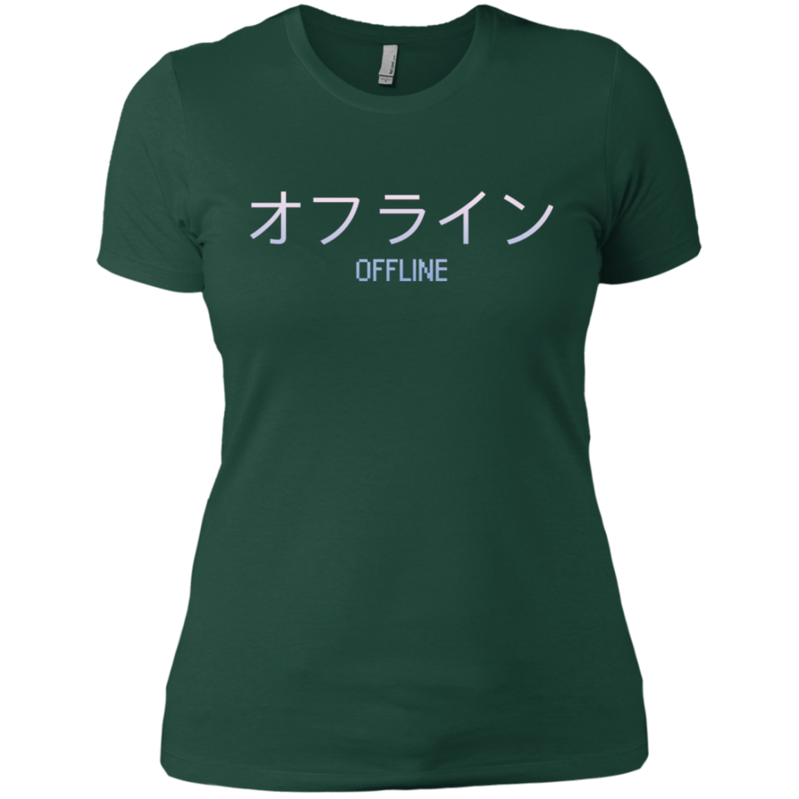 Aesthetic Sad Boys Vaporwave 'Offline' Longsleeve with Kanji