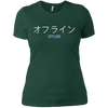 Image of Aesthetic Sad Boys Vaporwave 'Offline' Longsleeve with Kanji
