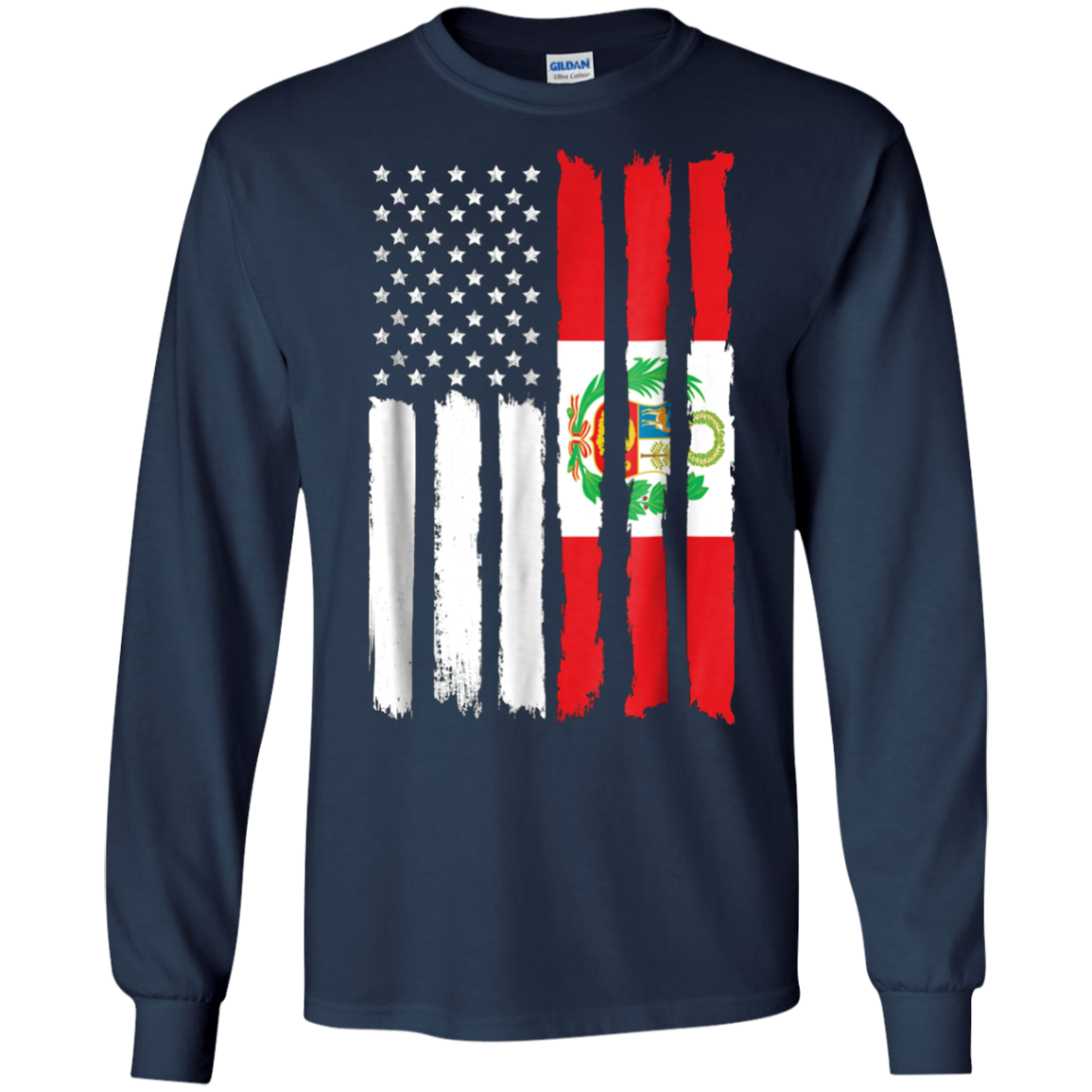 American Peru Patriotic Flag T-shirt