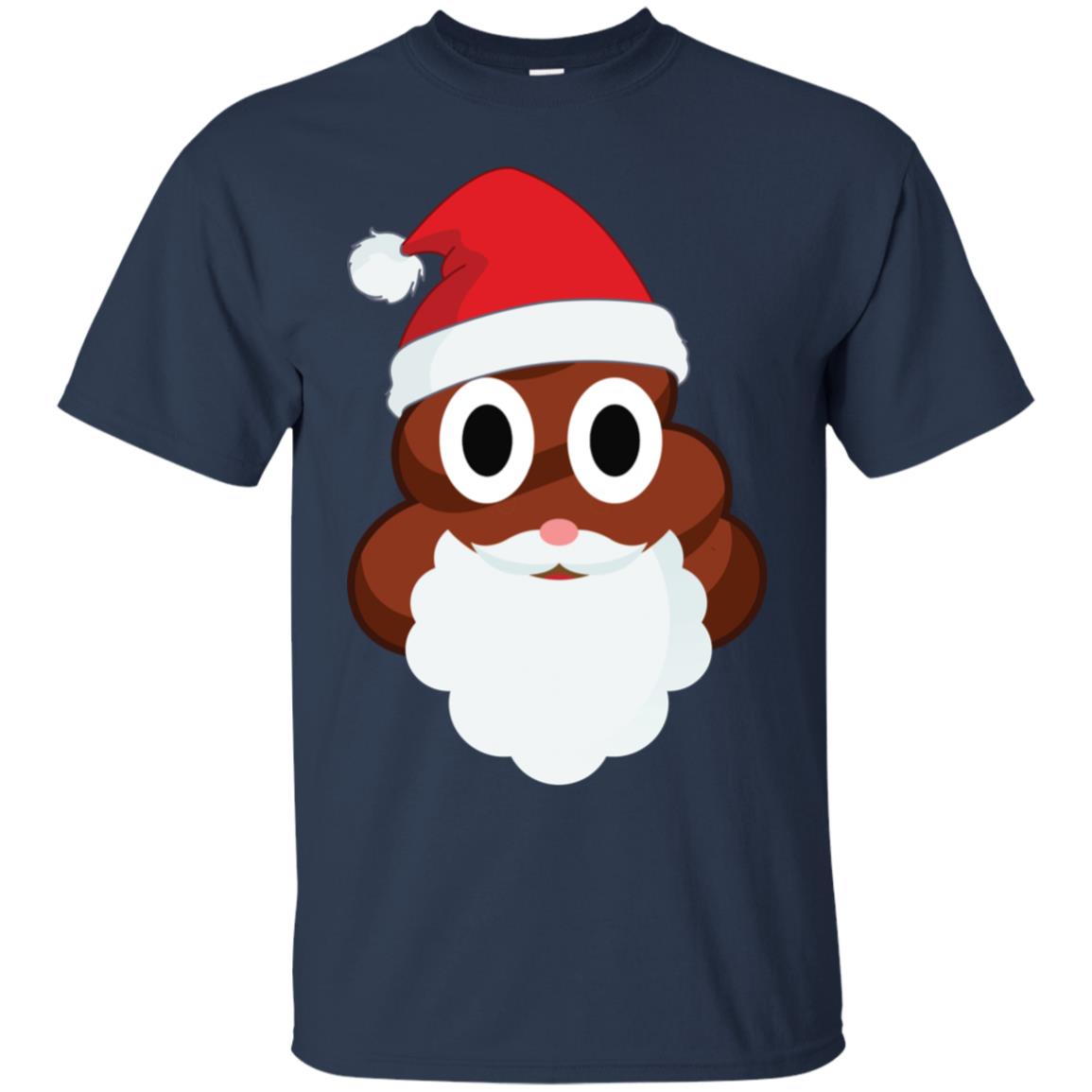 Santa Poop Emoji Funny Christmas Shirt