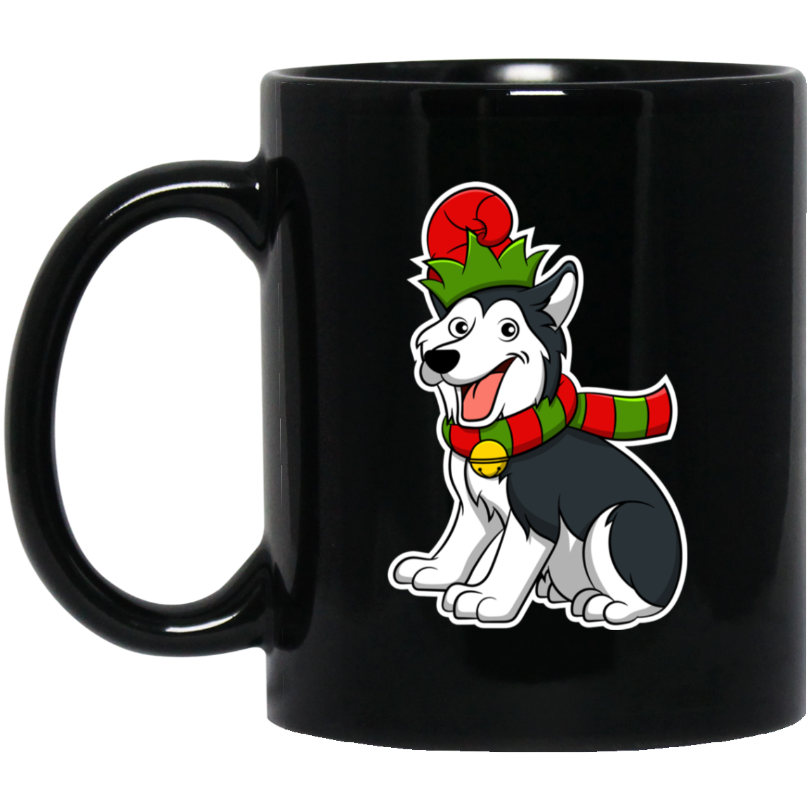Christmas Siberian Husky Dog T-Shirt, Puppy Xmas Gift