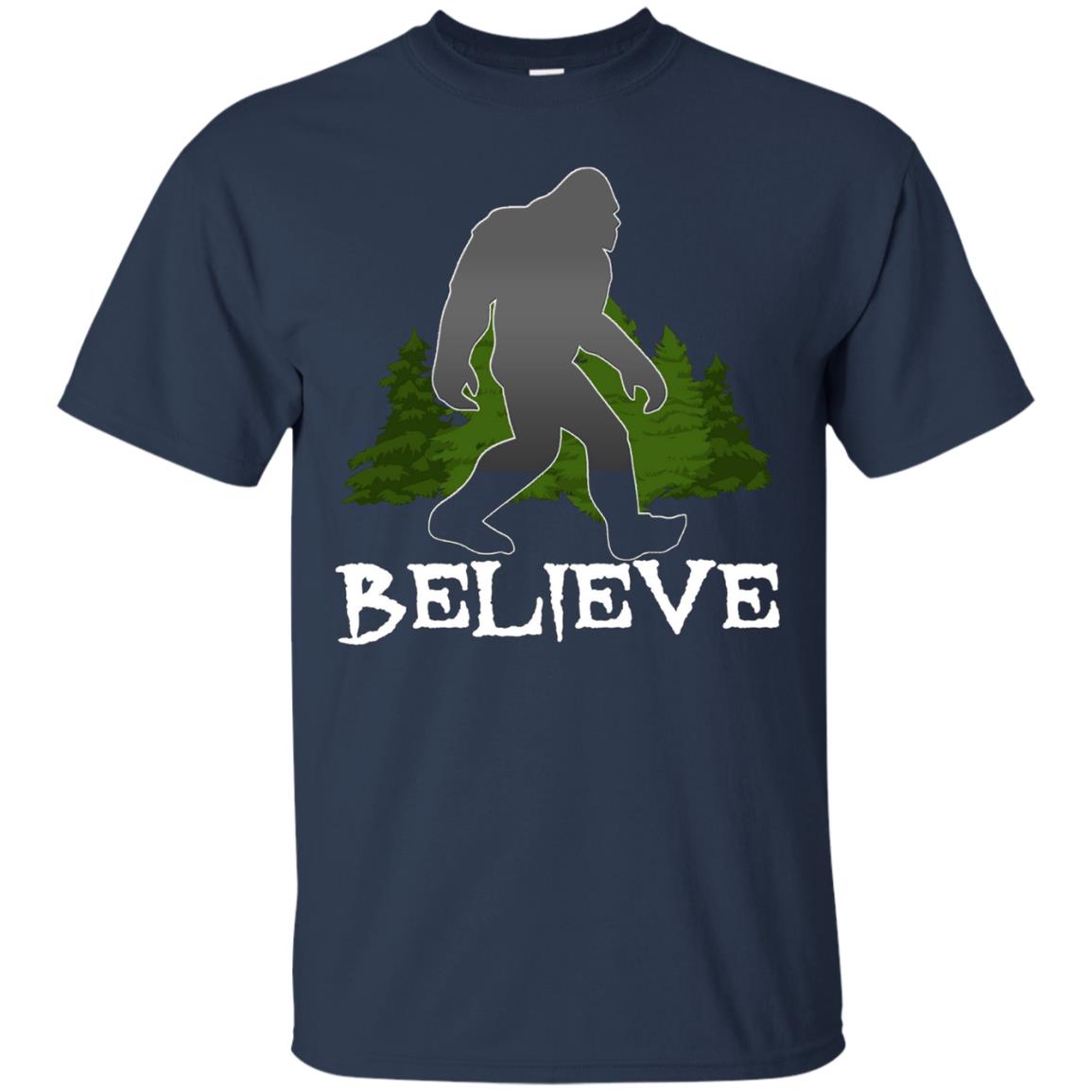Bigfoot, Sasquatch, Yeti, I Believe Tshirt, Silhouette