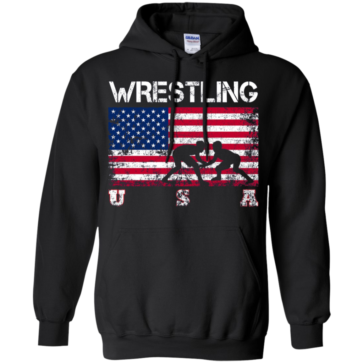 American Flag Wrestling T-shirt