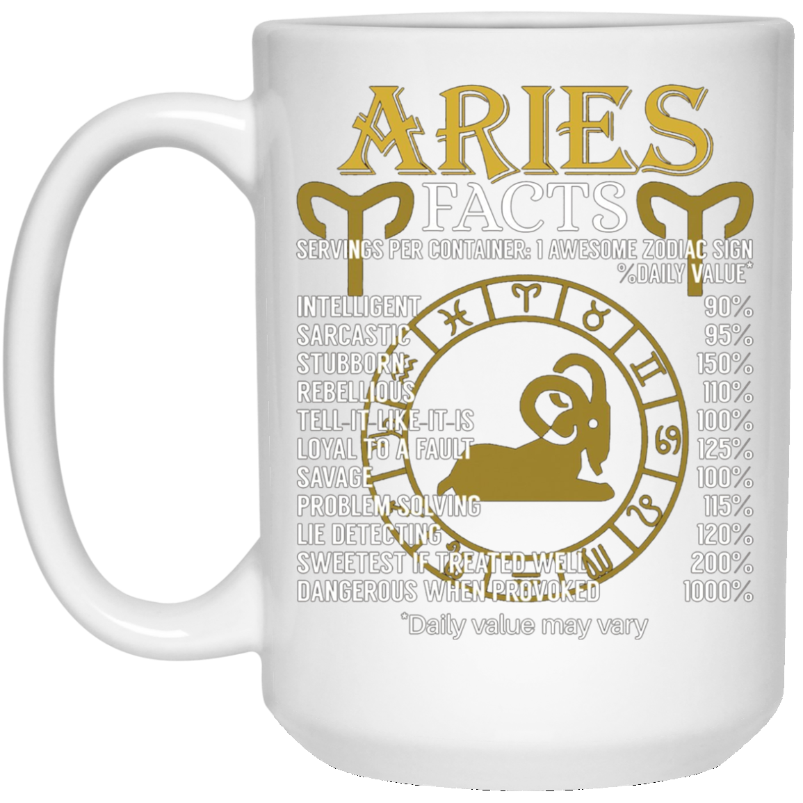 Aries Facts Zodiac Sign T-Shirt