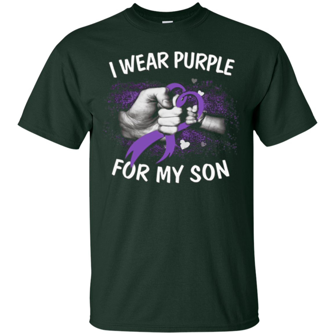 Alzheimer Awareness, I Wear Purple For My Son T-Shirt