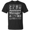 Image of Assistant Manager Product Label T-Shirt Mens Womens