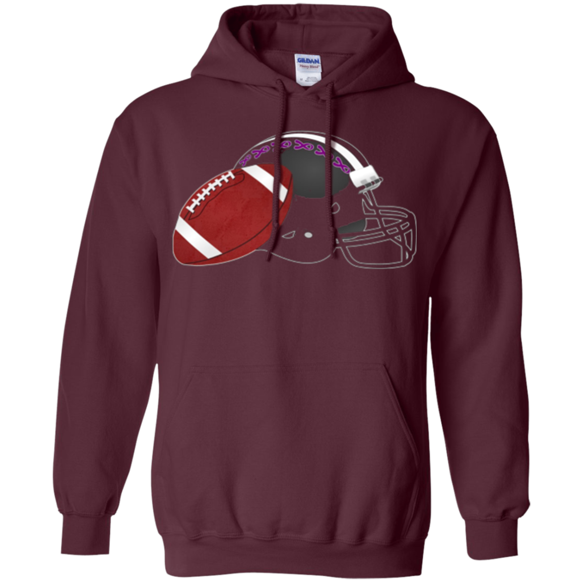 Alzheimer Awareness Purple Ribbon Shirt For Football Fans